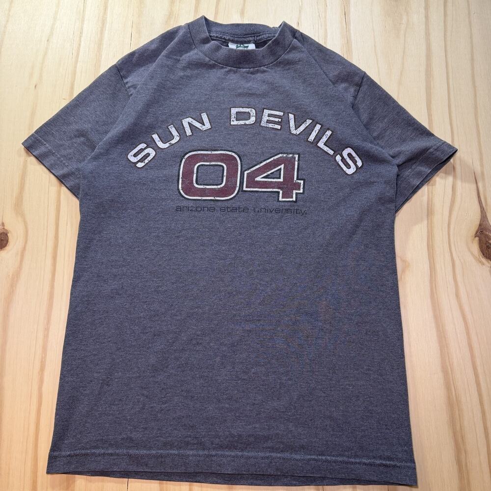 Vintage Y2K Arizona State Sun Devils Graphic T Shirt TLC Sportswear Mens Small